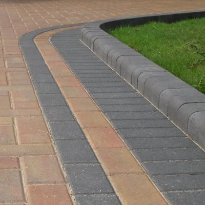 image of a block paving driveway in
								
